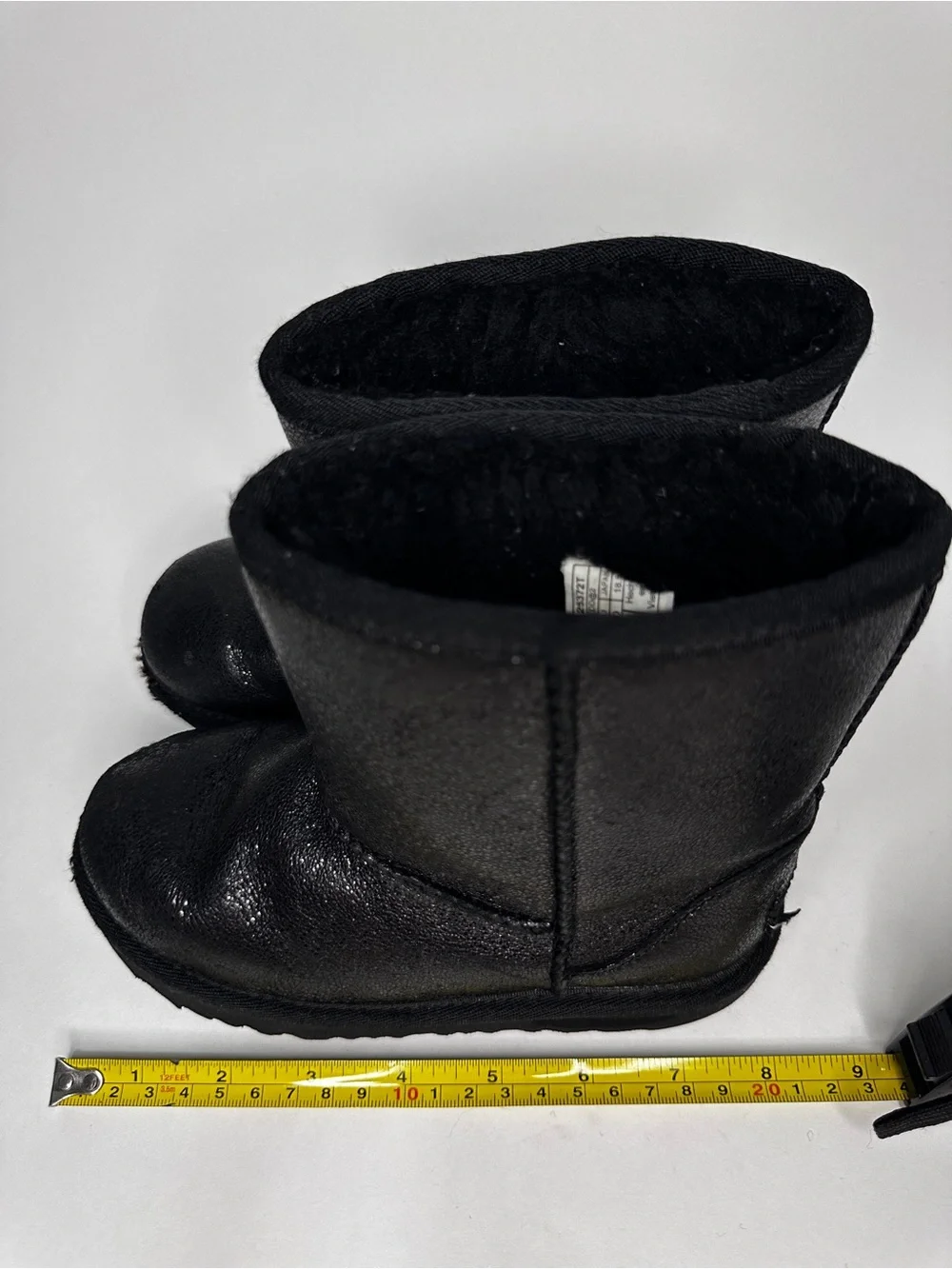 UGG Classic II Metallic Sparkle Black Toddler Boots size 12 EU 30